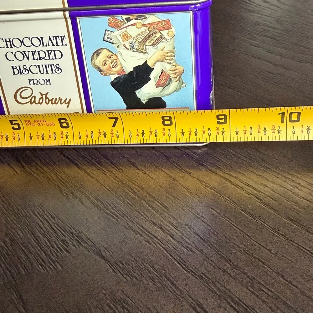 Vintage Tin Cadbury Covered Biscuits Chocolate Milk Chocolate
